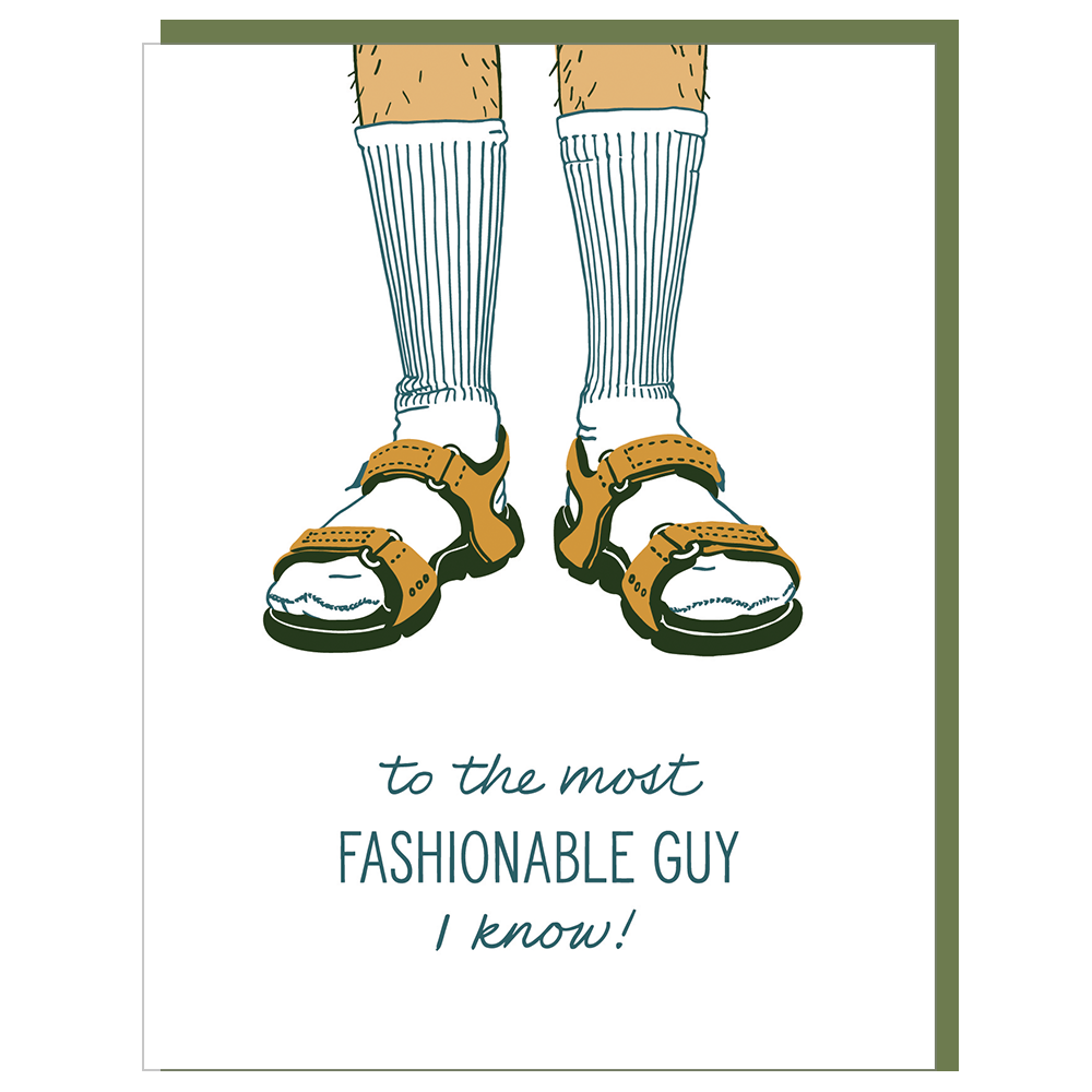 Socks & Sandals Father's Day Card