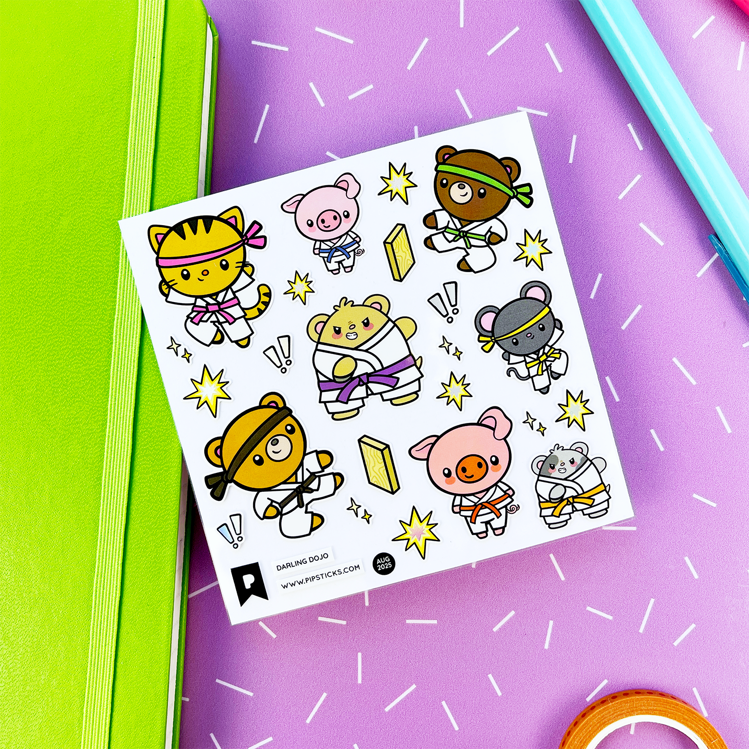 Darling Dojo Sticker Sheet