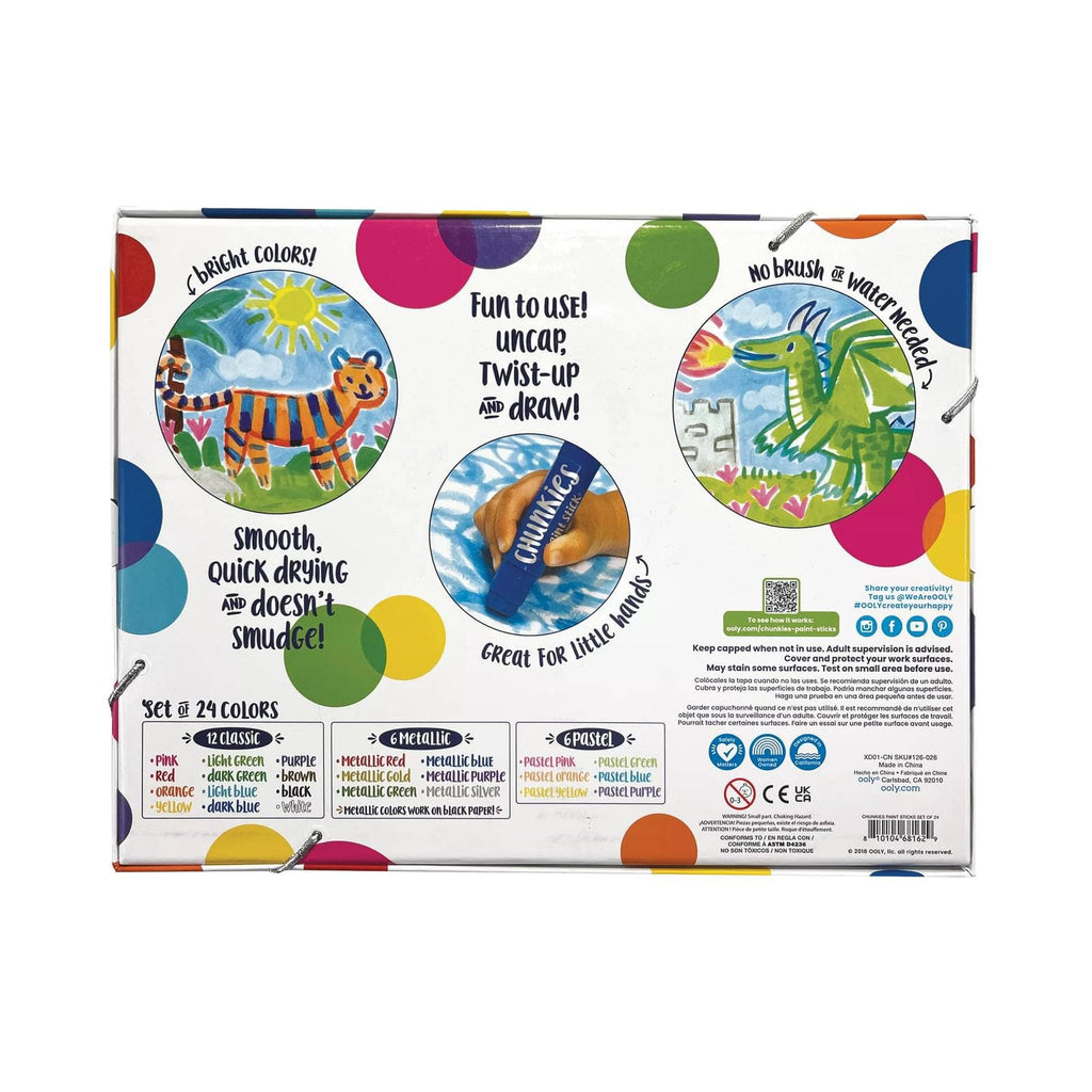 Chunkies Paint Sticks - Set of 6 Classic