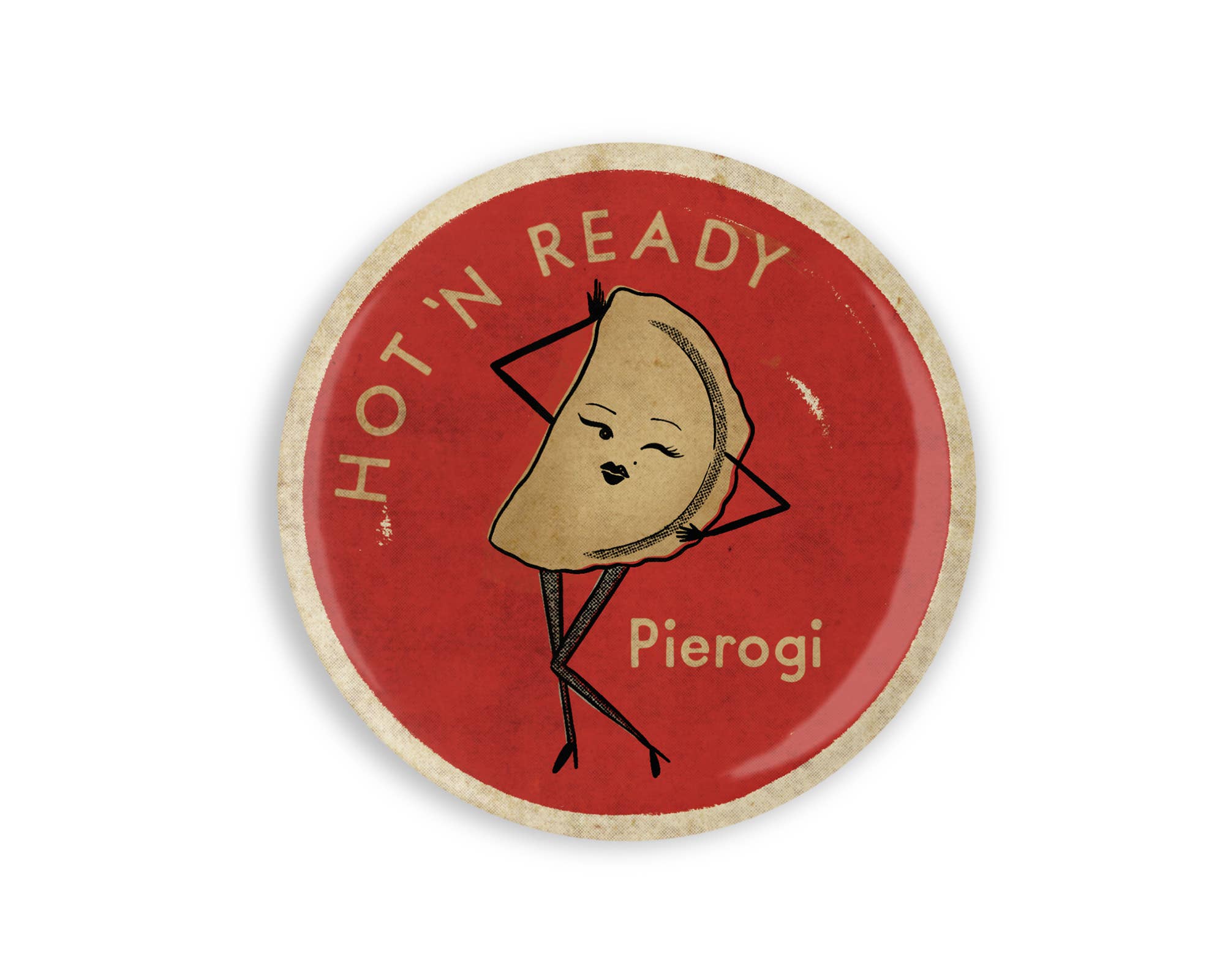 Hot 'n Ready Pierogi Illustrated Magnet