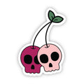 Spooky Cherry Skulls Sticker