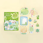 Fuwari Sketch - Green Flake Planner Memo Stickers
