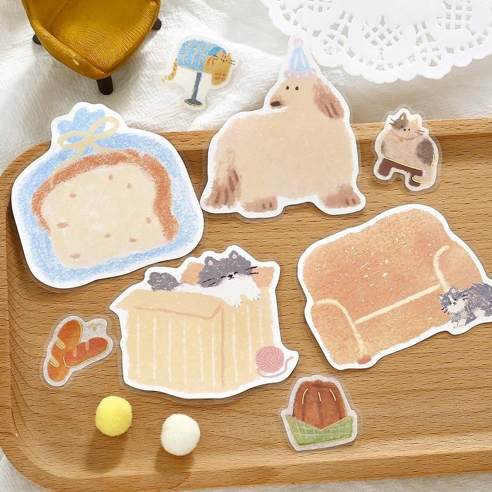 Fuwari Sketch - Yellow Flake Planner Memo Stickers