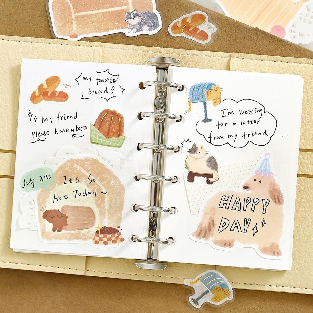 Fuwari Sketch - Yellow Flake Planner Memo Stickers