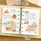 Fuwari Sketch - Yellow Flake Planner Memo Stickers