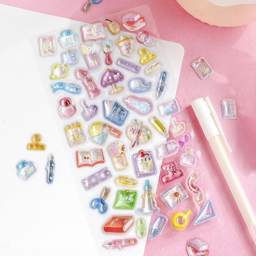 Stationery - 3D Sticker Sheet - Kyururun
