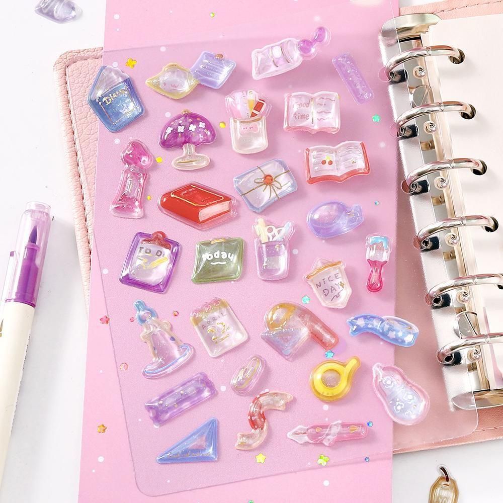 Stationery - 3D Sticker Sheet - Kyururun