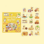 Hamster Bistro - Pretend Play Animals Flake Stickers