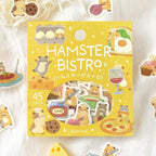 Hamster Bistro - Pretend Play Animals Flake Stickers