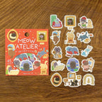 Meow Atelier - Pretend Play Animals Flake Stickers