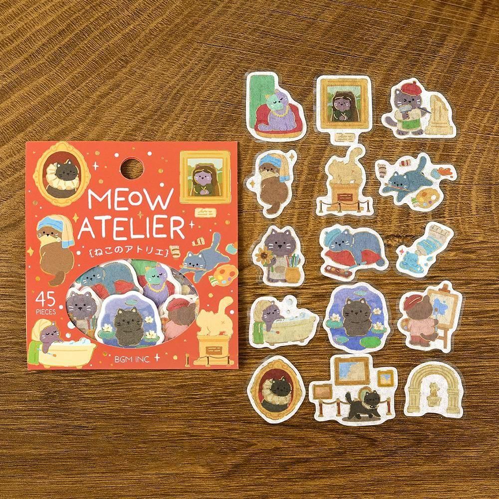 Meow Atelier - Pretend Play Animals Flake Stickers