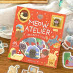 Meow Atelier - Pretend Play Animals Flake Stickers