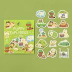 Puppy Explorers - Pretend Play Animals Flake Stickers