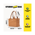 Soolla Studio Bag, Cinnamon, Pottery Tool Bag