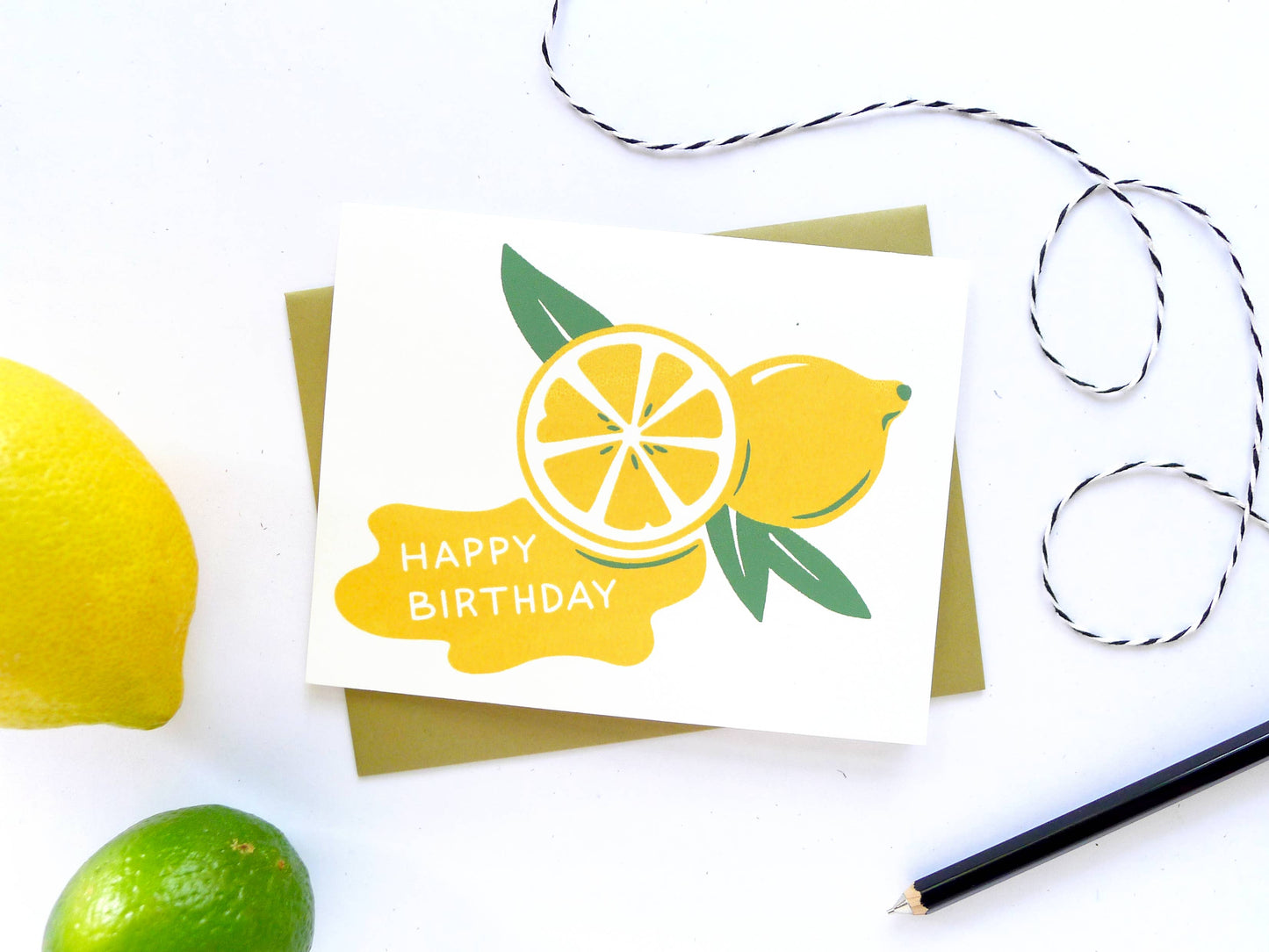 Lemon Birthday Card