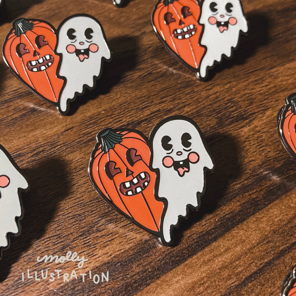 Spooky Pals Enamel Pin