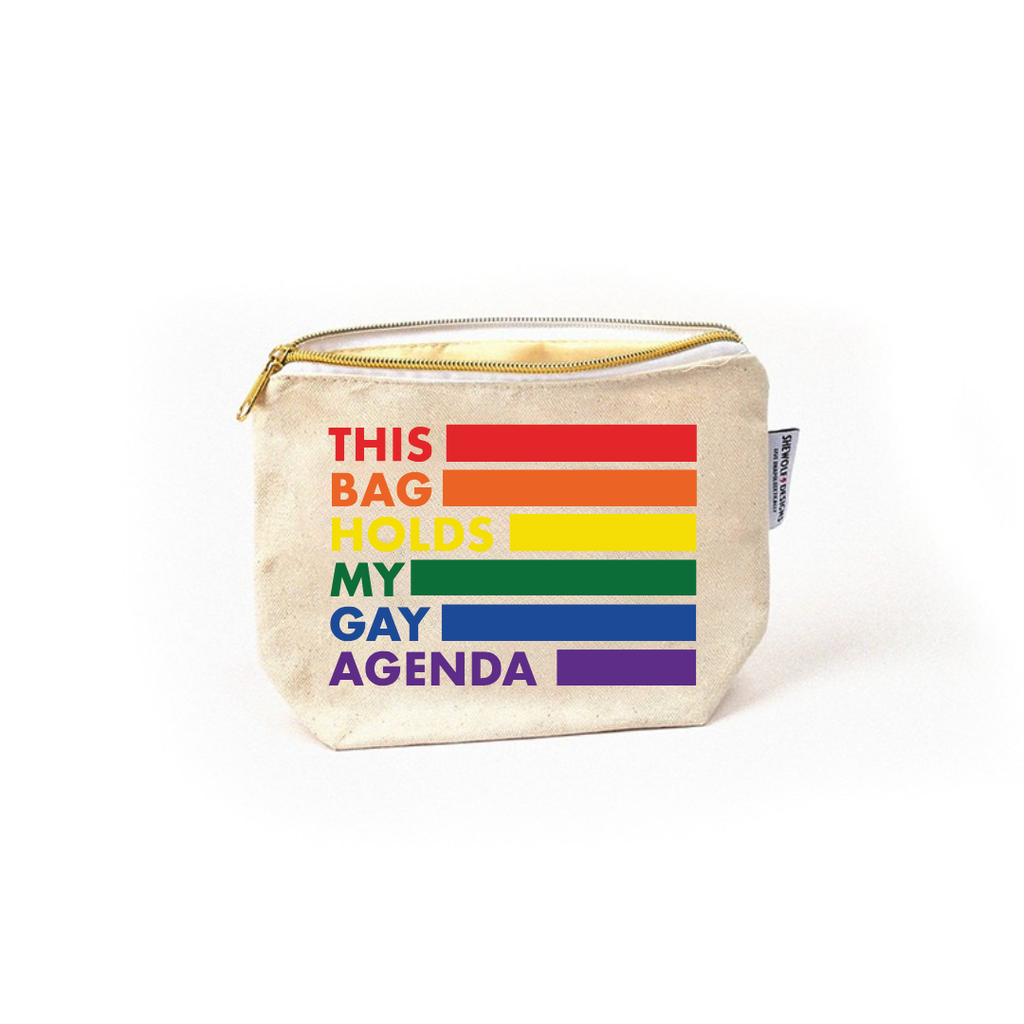 Pouch: My Gay Agenda Bag — Pride Accessory + Fun LGBTQ+ Gift