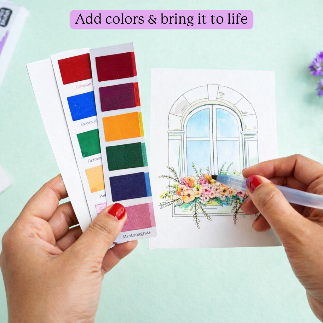 Spring Mini-Watercolor Paint Kit