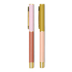 Color Block Pens Set of 2- Rosewood and Blush