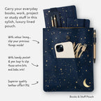 Bookaroo Moon & Stars Stationery: Navy Pen