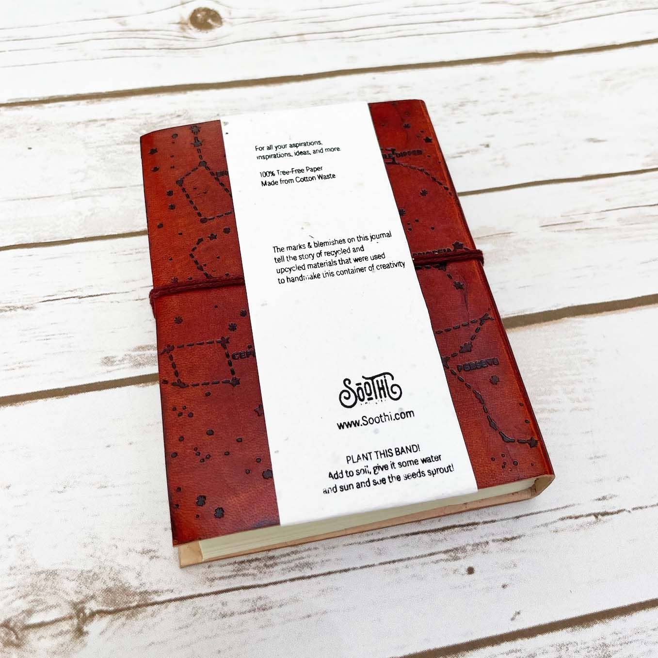 Important Nothings- Jane Austen Quote Leather Journal