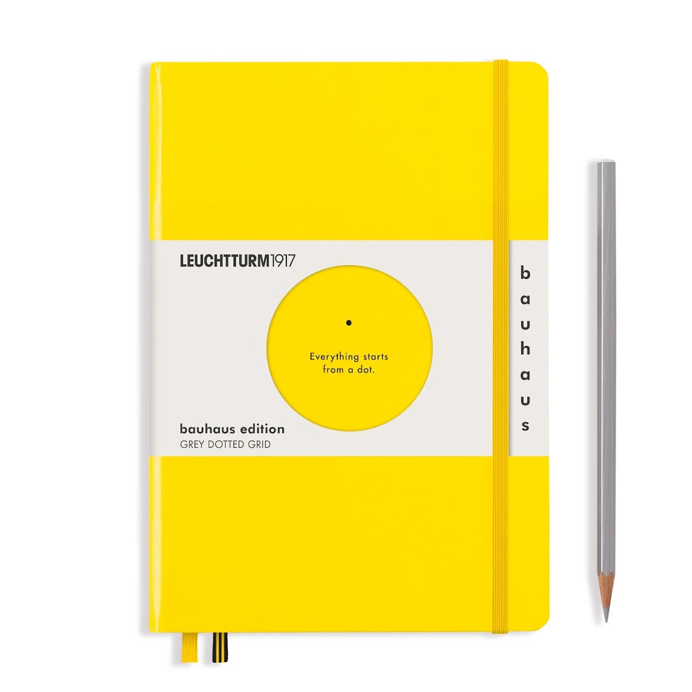 Leuchtturm1917 Medium Notebook- Bauhaus Lemon Dotted