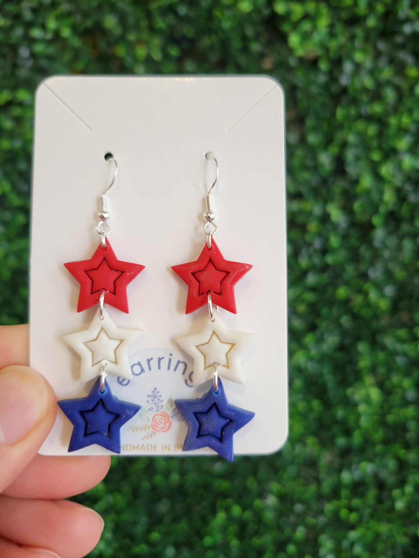 Red White and Blue Dangles