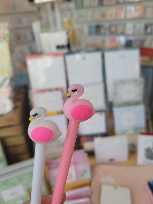 Sleepy Flamingo Pen
