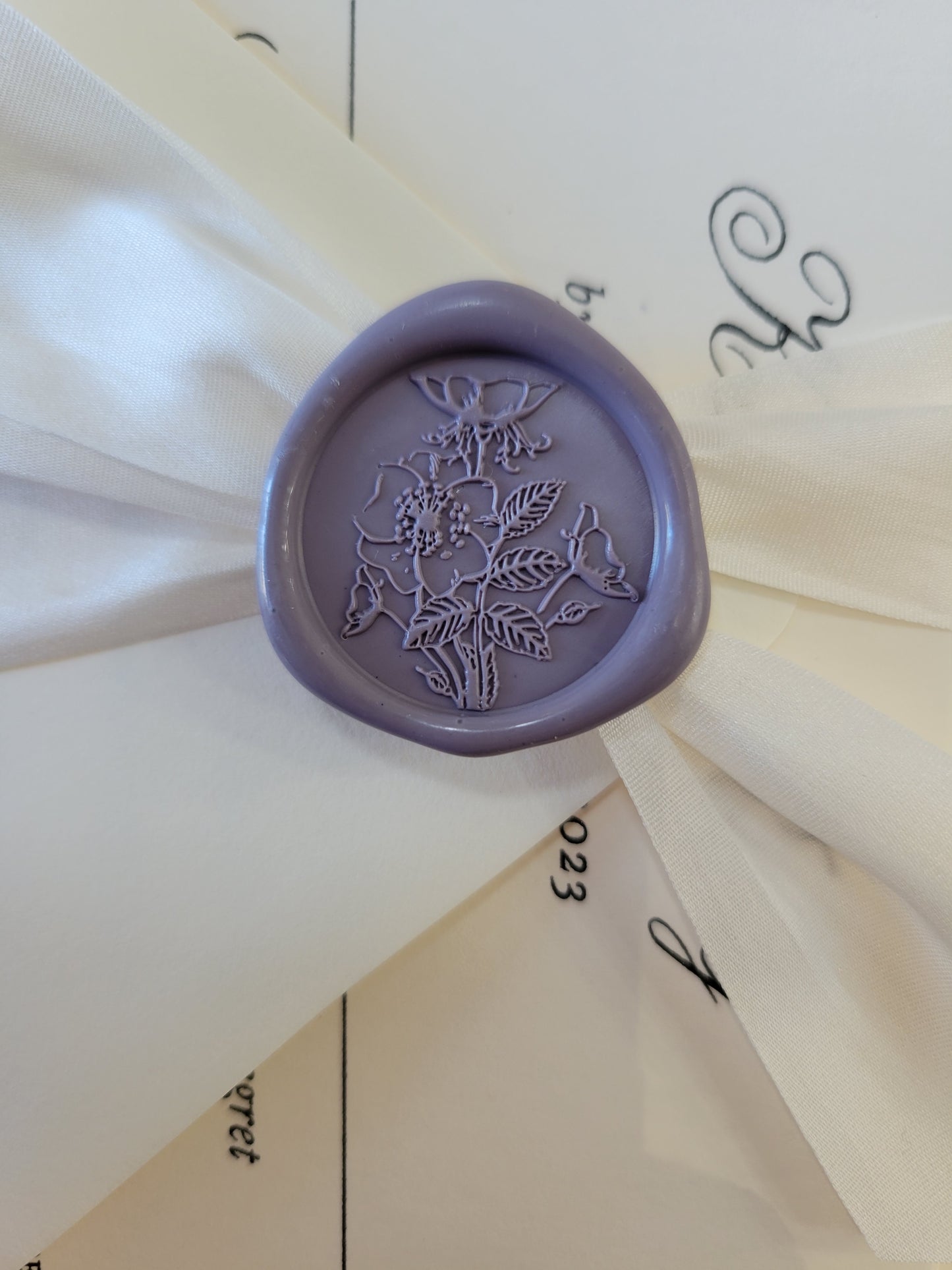 Art Deco Flower Wax Stamp