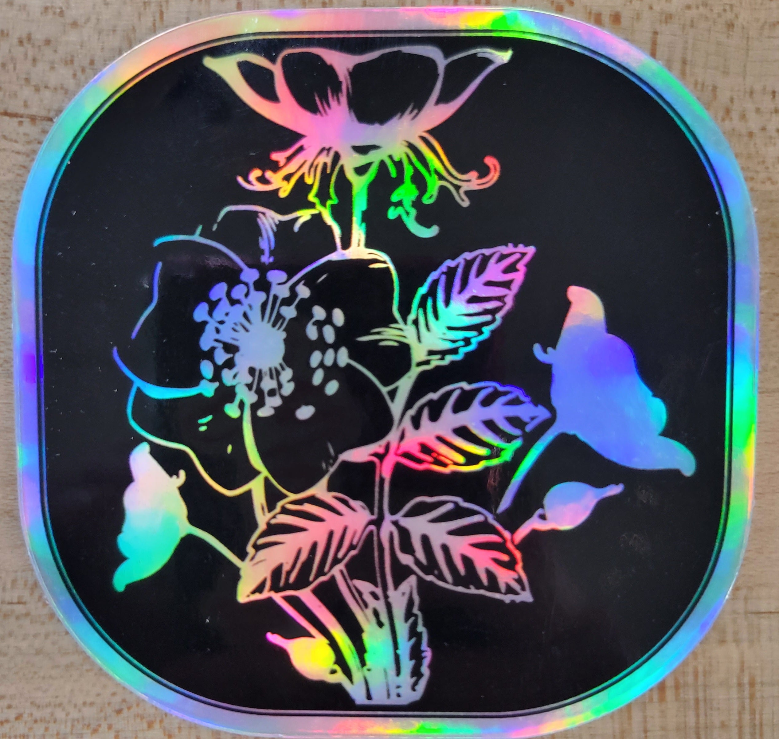 Holographic Flower Sticker