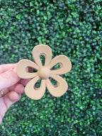 Cutout Flower Hair Claw