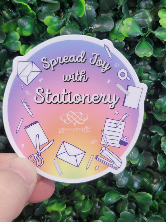 Spread Joy with Stationery Sticker