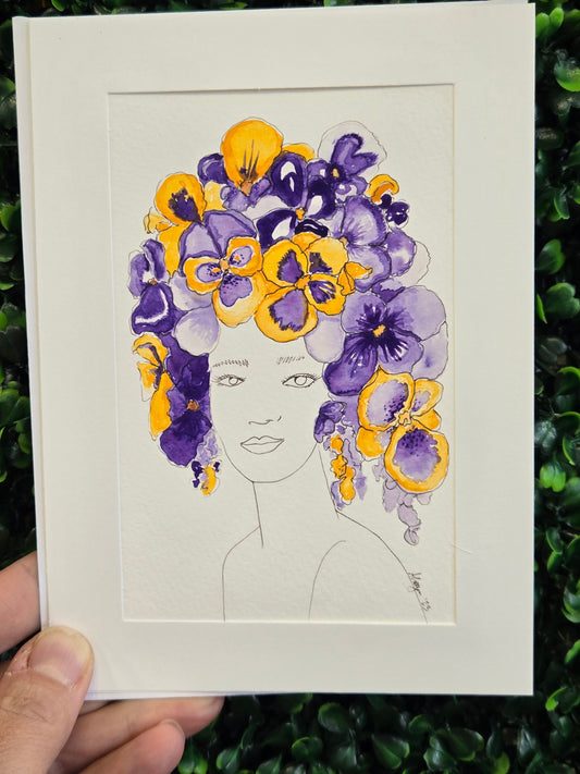 Violet Art Print Card