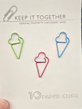Ice Cream Paper Clips