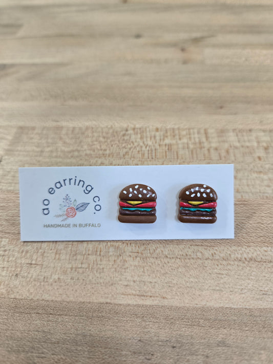 Hamburger Earrings