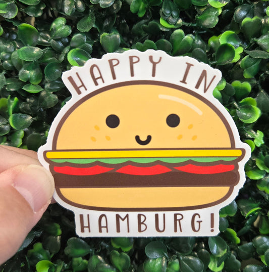 Happy in Hamburg Sticker