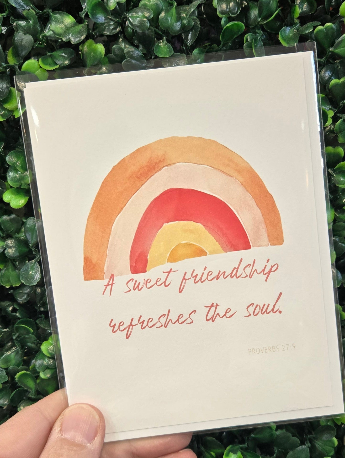 A Sweet Friendship Refreshes the Soul A2 Card