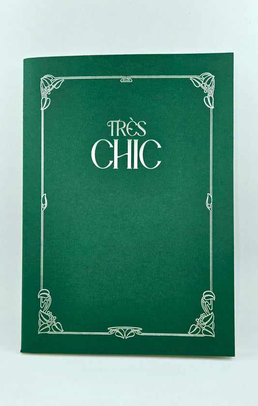 Très Chic Florentine Notebook- Green