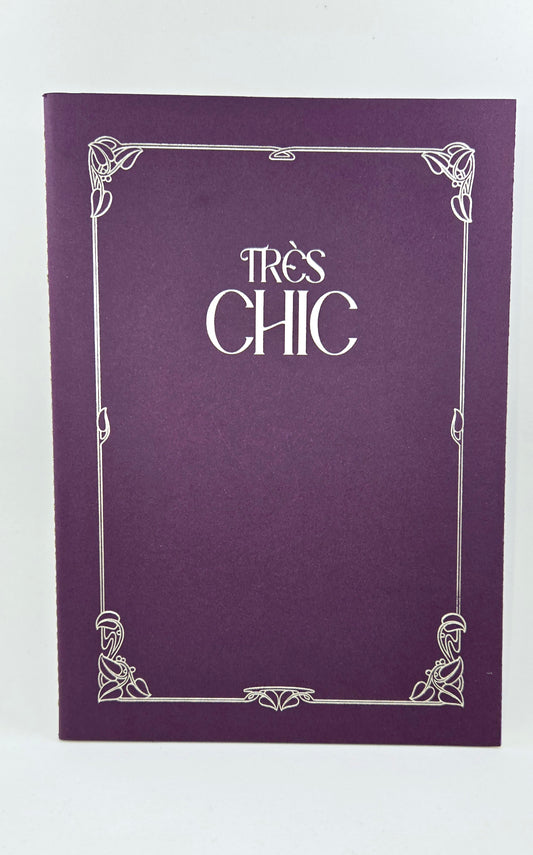 Très Chic Florentine Notebook- Wine