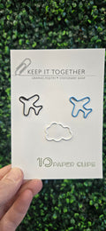 Blue Skies Ahead Paper Clips