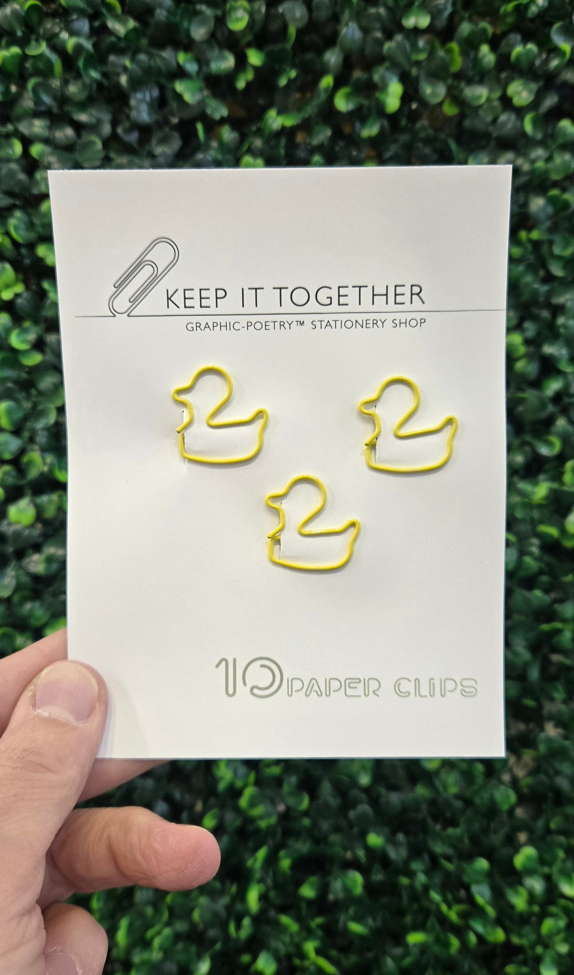 Rubber Duckie Paperclips