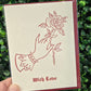 With Love Rose Letterpress Card