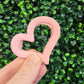 Retro Heart Shape Plastic Resin Hair Claw