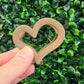 Retro Heart Shape Plastic Resin Hair Claw