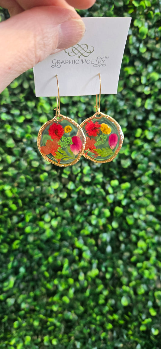 Pressed Flower Dangles