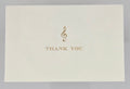 Classica Italiana Thank You Cards- Music