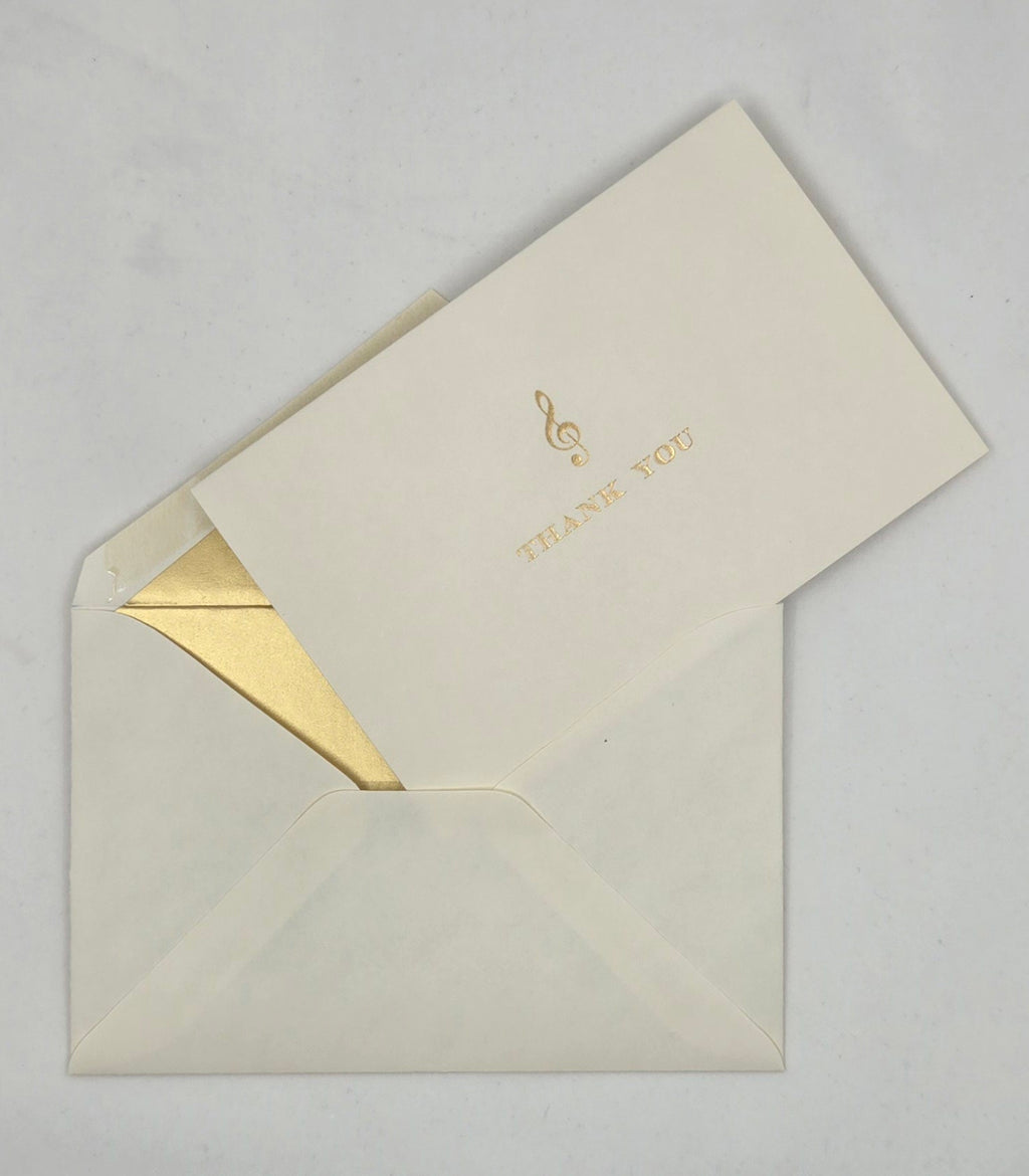 Classica Italiana Thank You Cards- Music