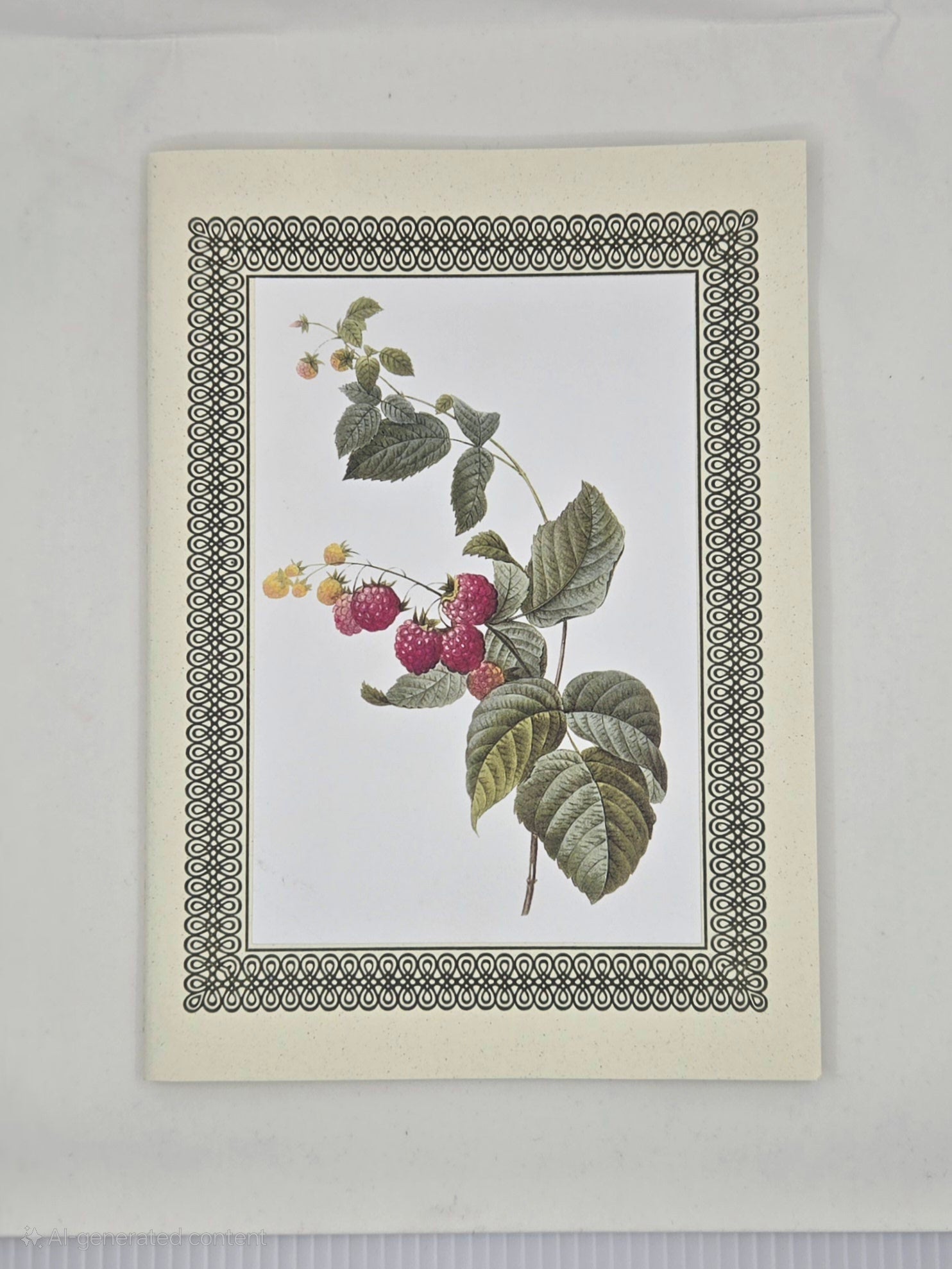 Raspberry Letterpress A5 Notebook