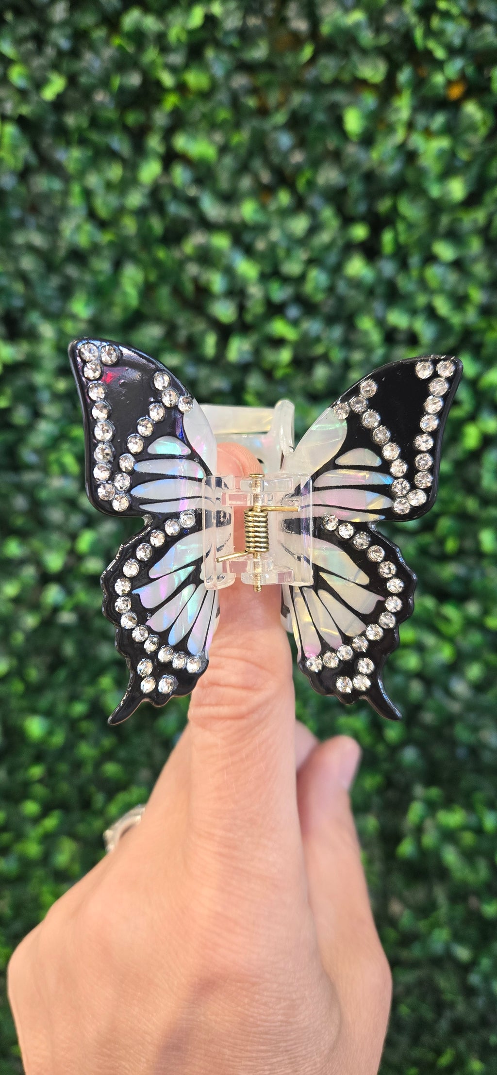 Black & White Butterfly Hair Claw