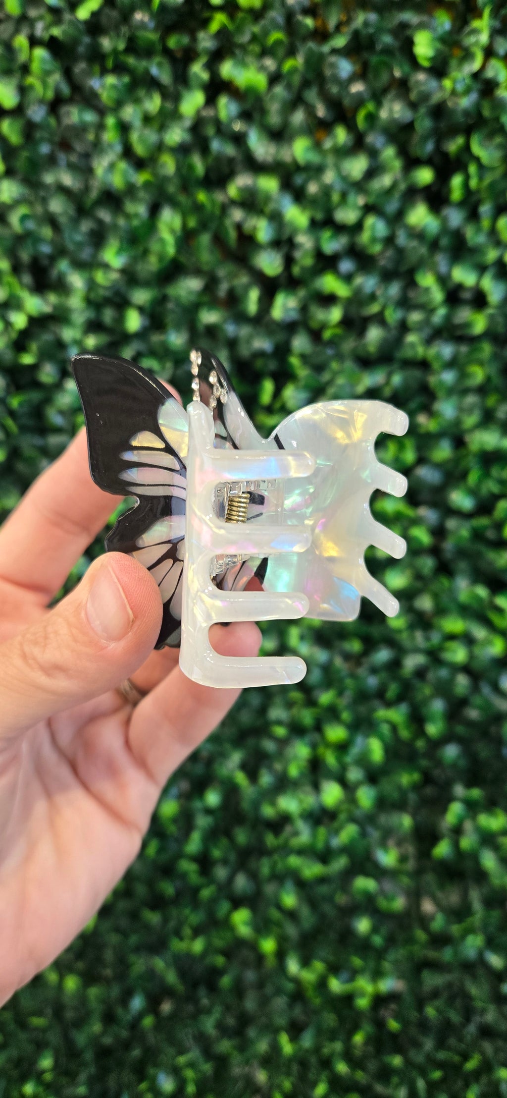 Black & White Butterfly Hair Claw